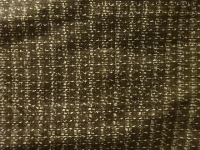 JAPANESE KIMONO / ANTIQUE KIMONO / SILK / DORO OSHIMA TSUMUGI / WOVEN STRIPE